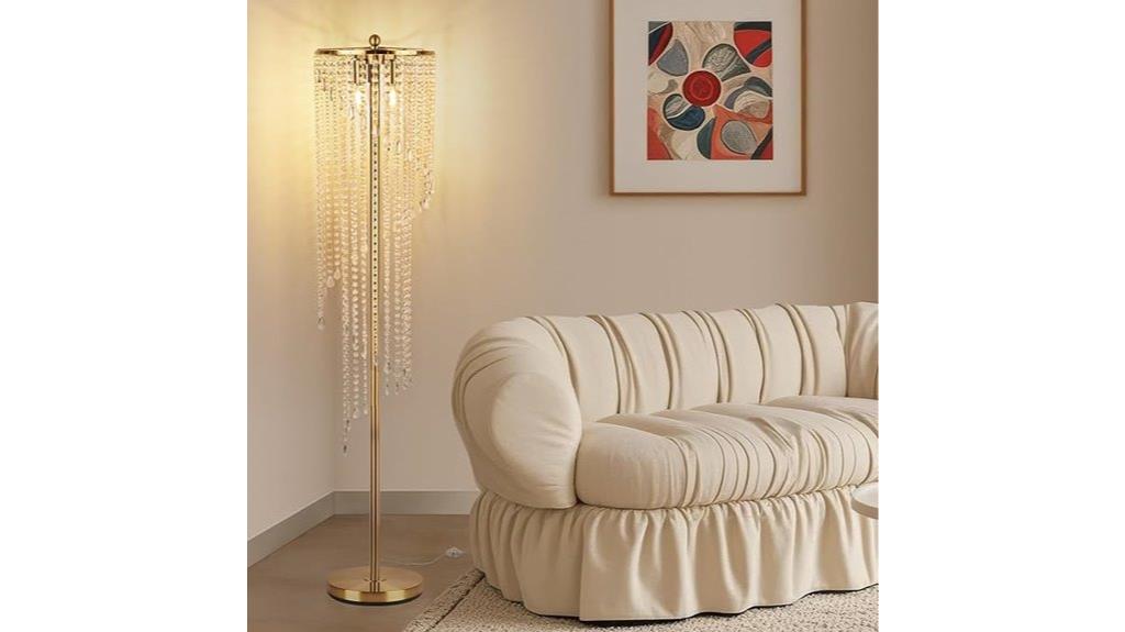 elegant gold floor lamp