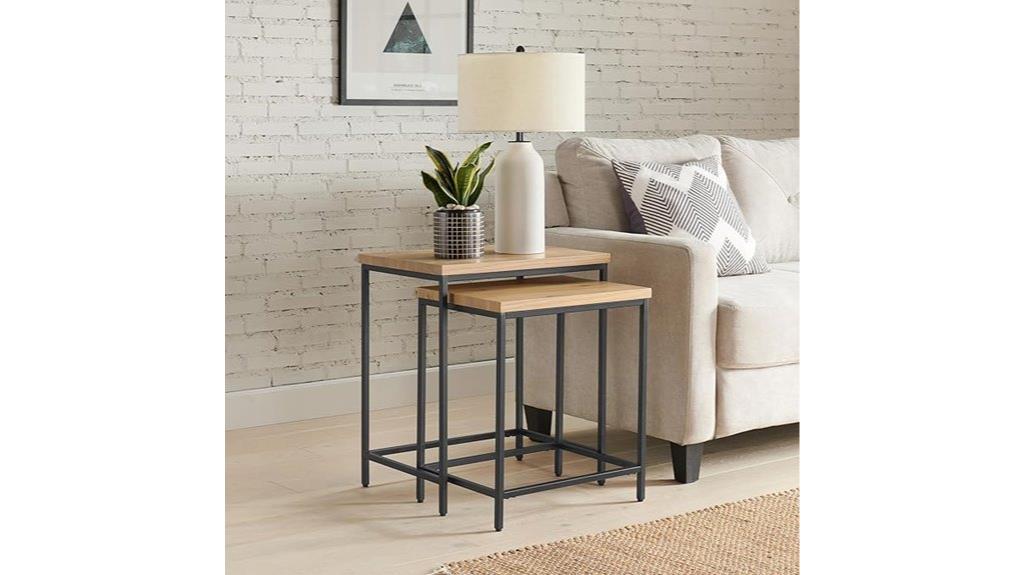 elegant matching side tables