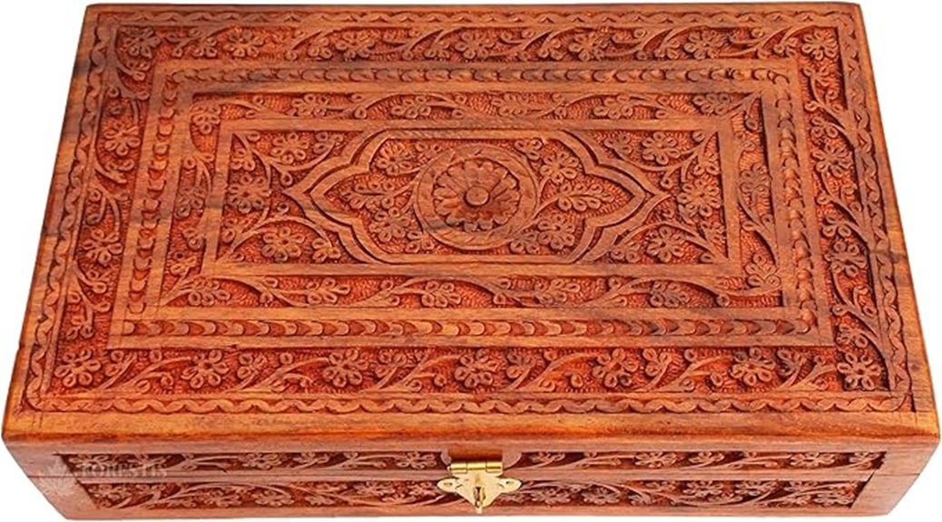elegant rosewood jewelry organizer