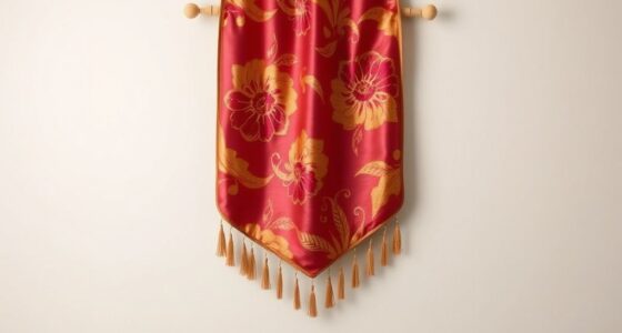 elegant silk wall art