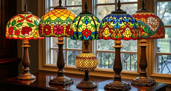 elegant tiffany glass lamps