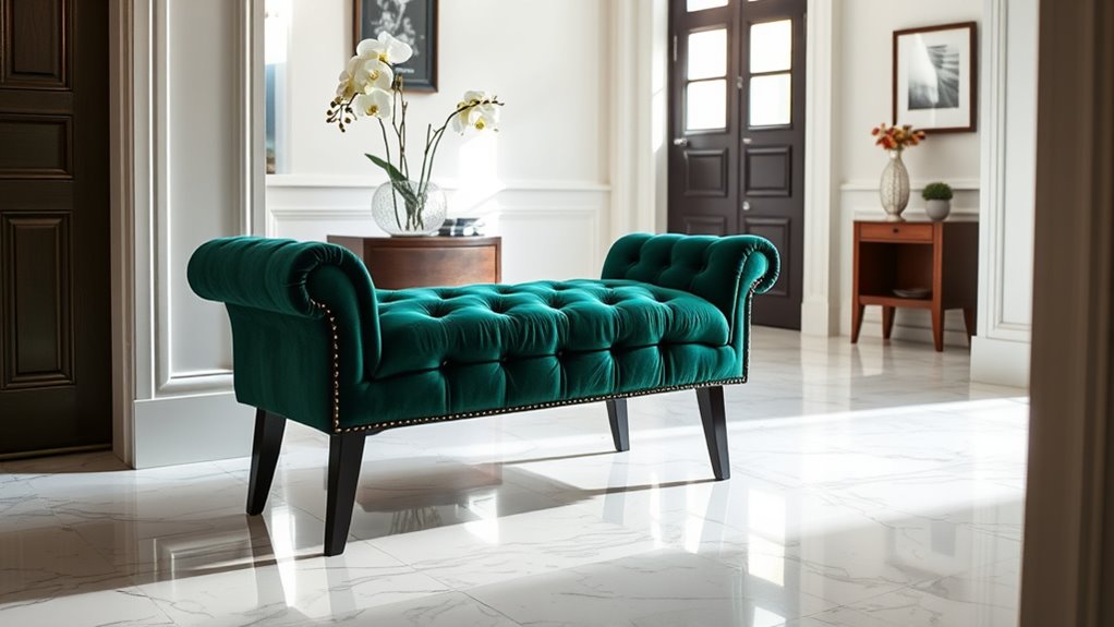 elegant upholstered bench options
