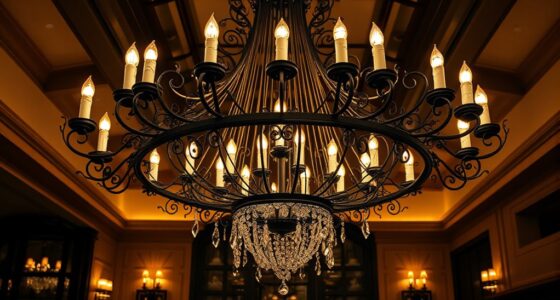 elegant wrought iron chandelier designs
