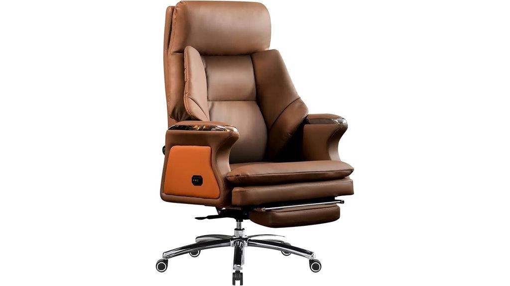 ergonomic leather office chair