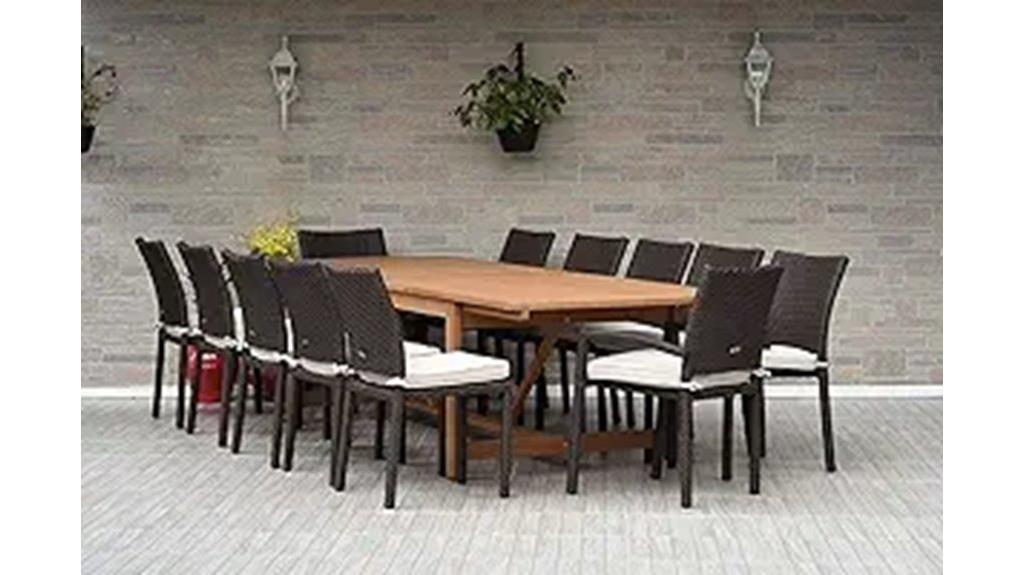 extendable dining table set