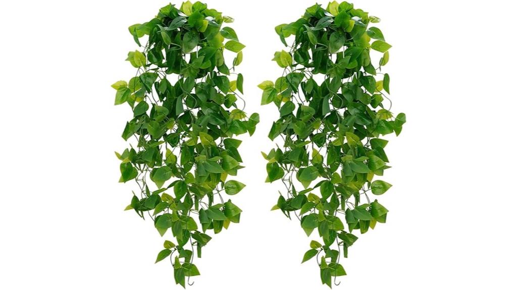 fake hanging plant set