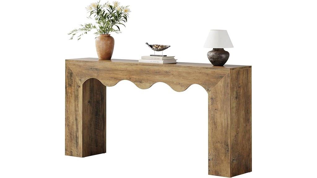 farmhouse console with storage