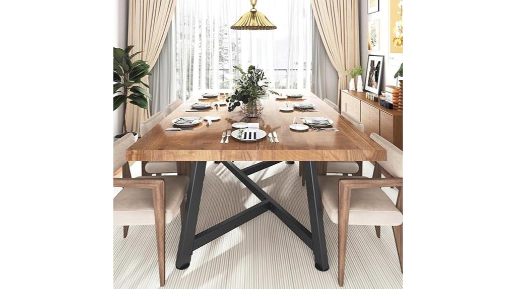 farmhouse dining table sizes