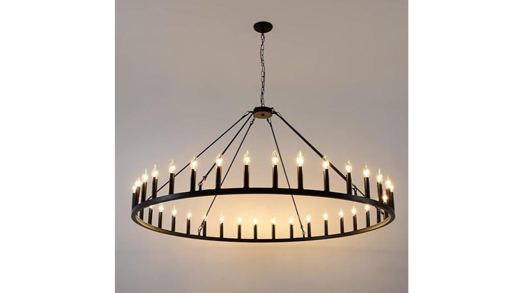 farmhouse industrial wagon wheel