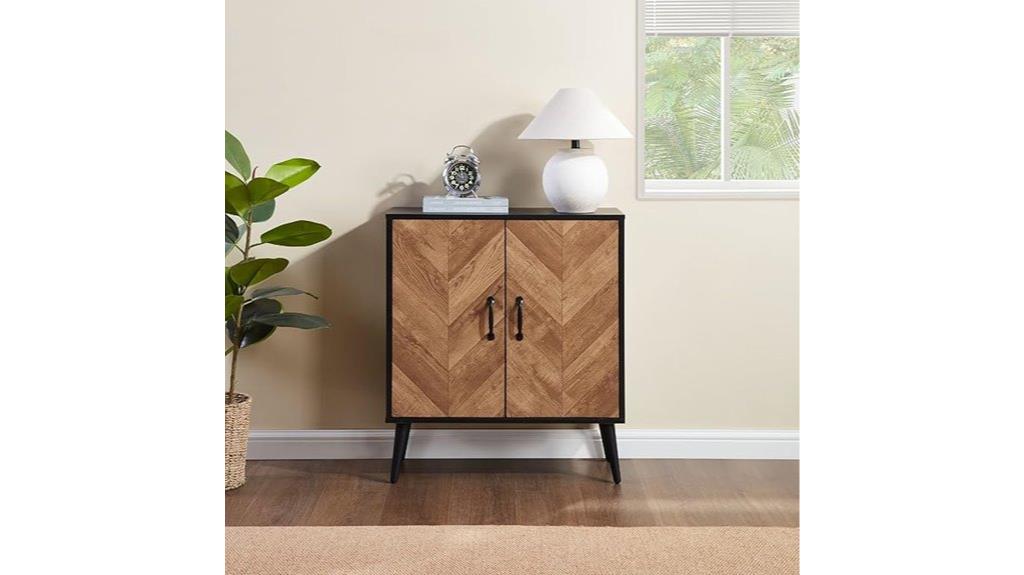 farmhouse sideboard with barn doors