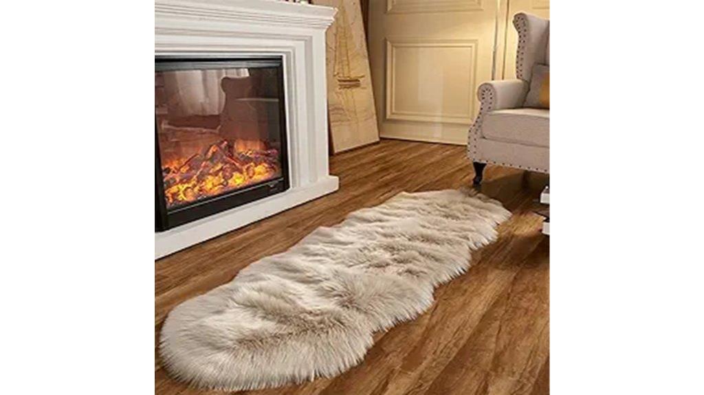 faux fur shag rug
