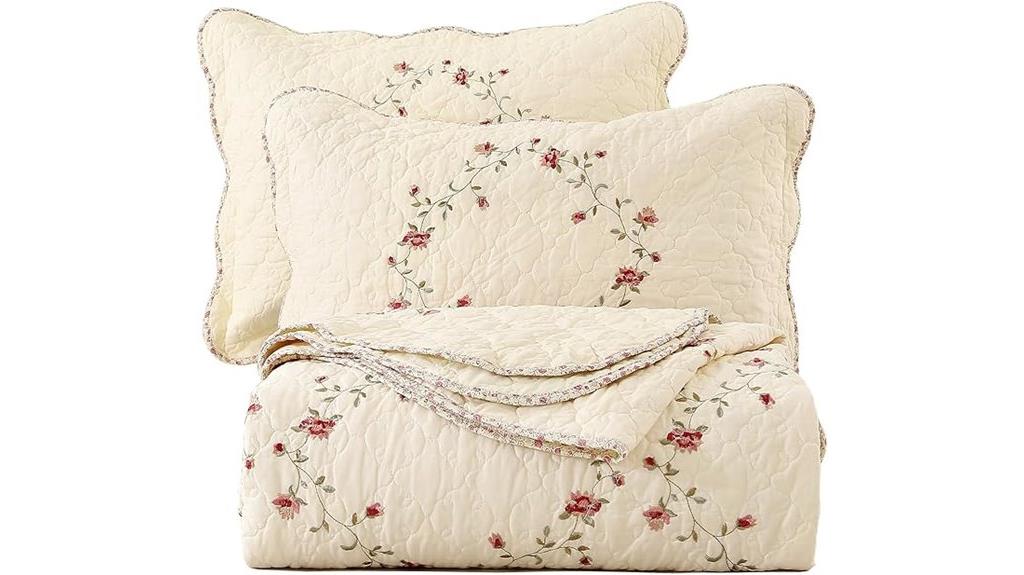 floral embroidered oversized queen