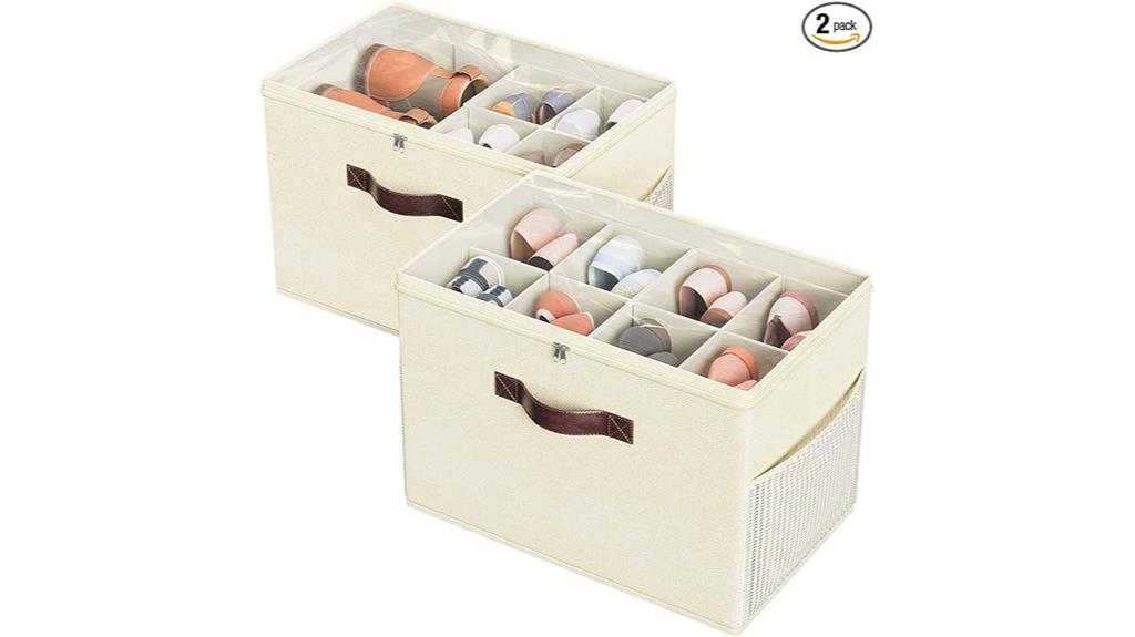 foldable closet shoe organizer