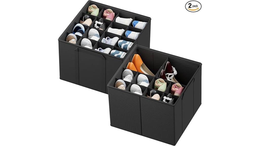 foldable closet shoe organizer