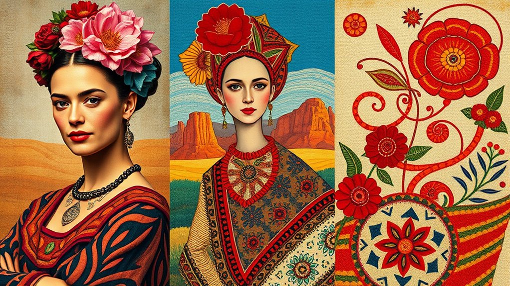folk textiles inspire vivid art