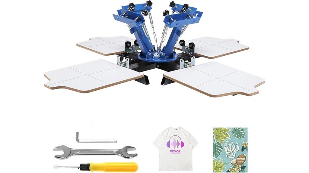 four color printing station
