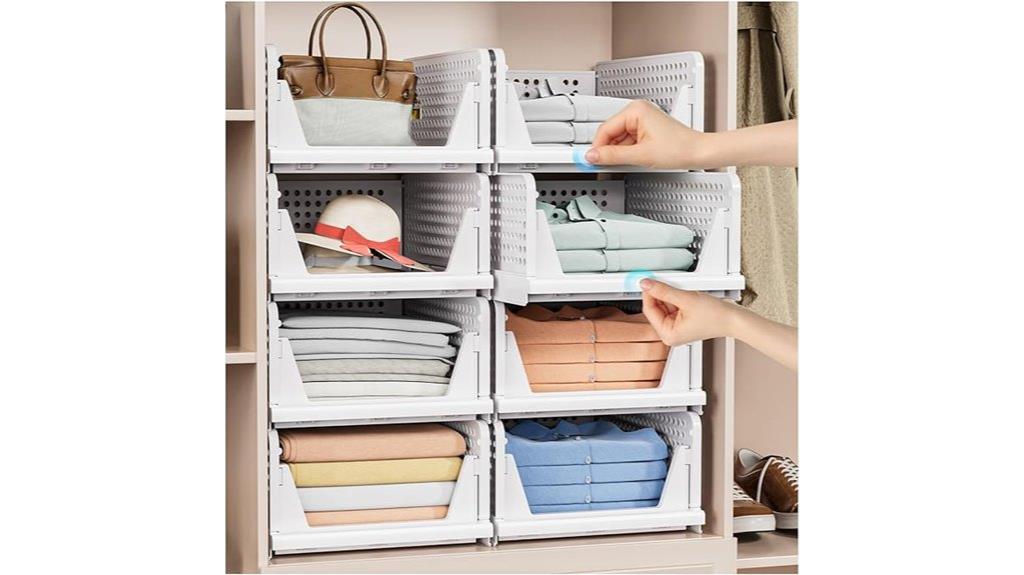 four pack stackable baskets