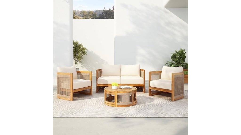 four piece patio set