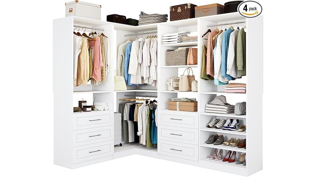 four set closet system