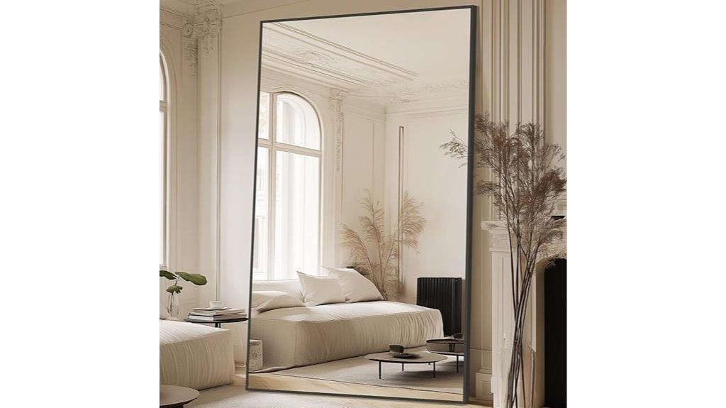freestanding oversized full length mirror