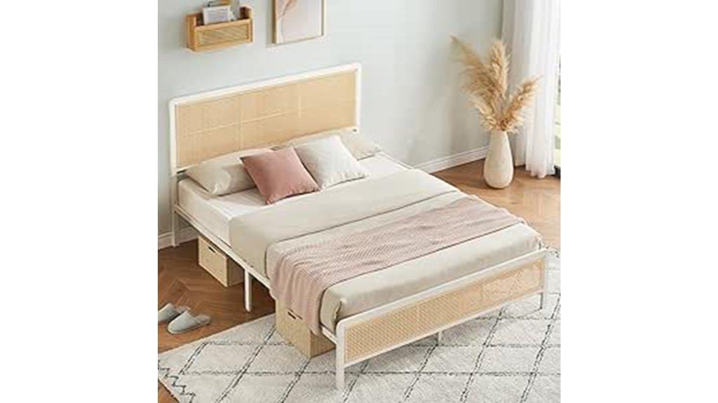 full size rattan bed