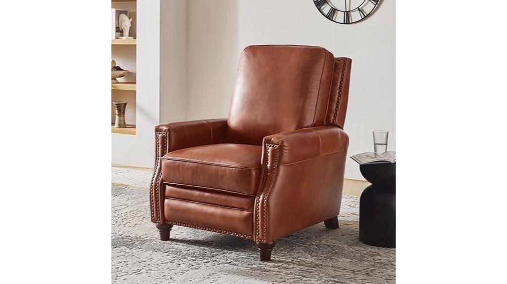 genuine leather recliner chair