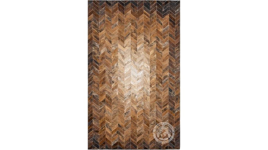 genuine patchwork cowhide rug