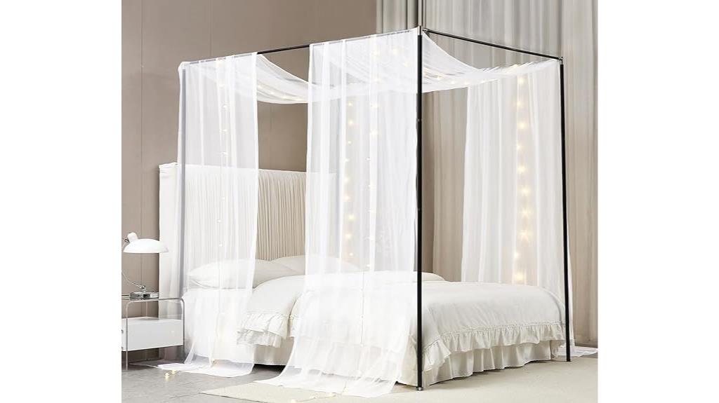 girls led canopy curtains