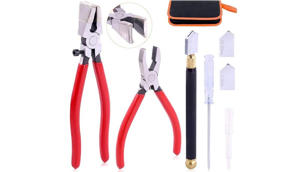 glass cutting pliers set