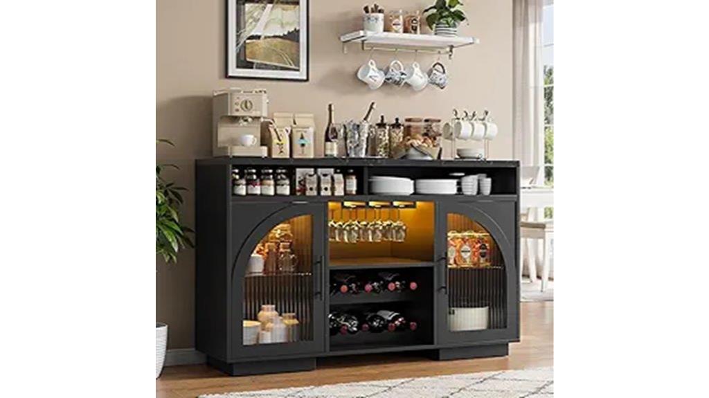 glass door buffet cabinet