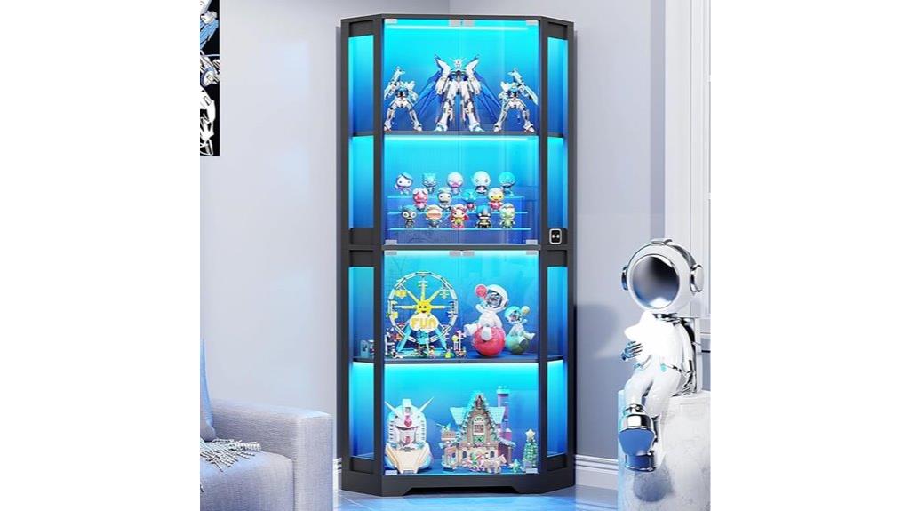 glass door curio cabinet