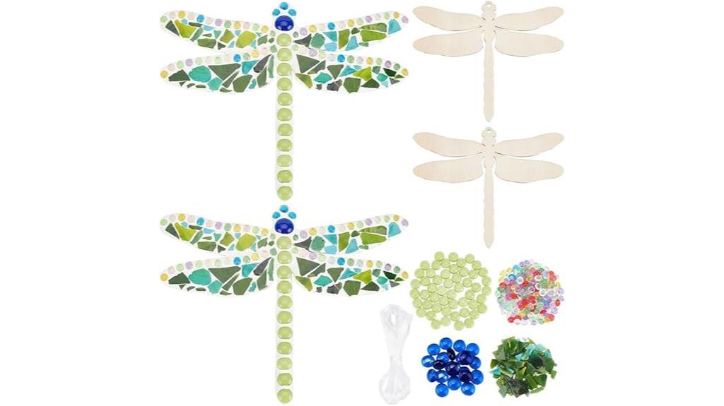 glass mosaic dragonfly kit