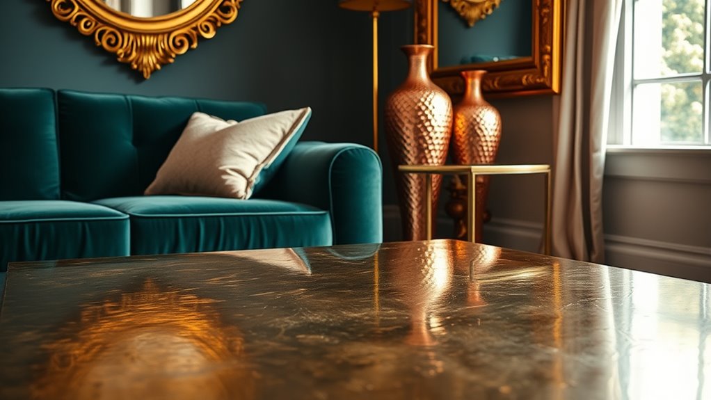 gold accents elevate home decor