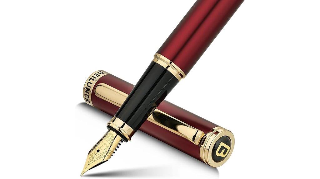 gold finished fountain pen