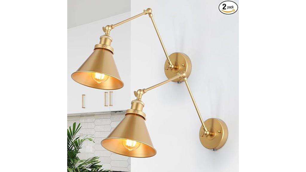 gold wall sconce pack