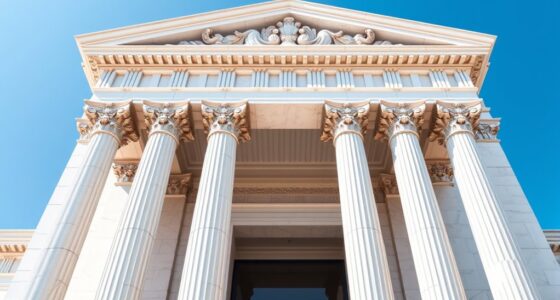 greek columns and temples