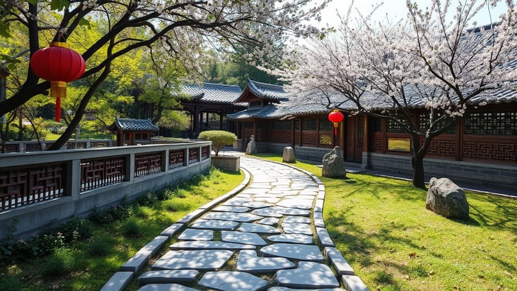 guided harmonious garden pathways