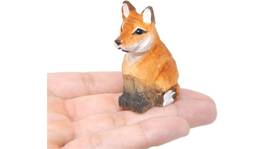 hand carved red fox