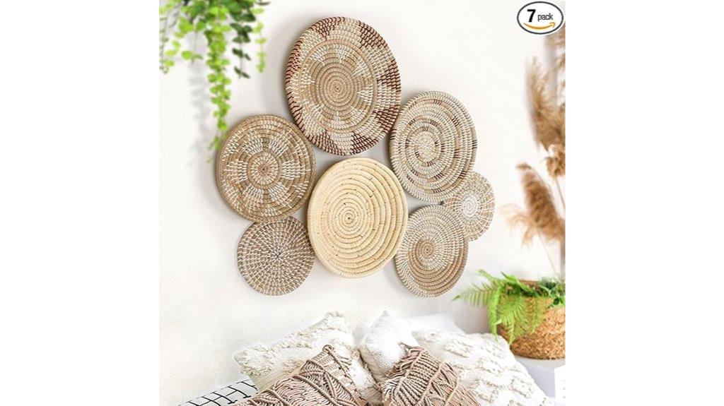 handcrafted boho wall baskets