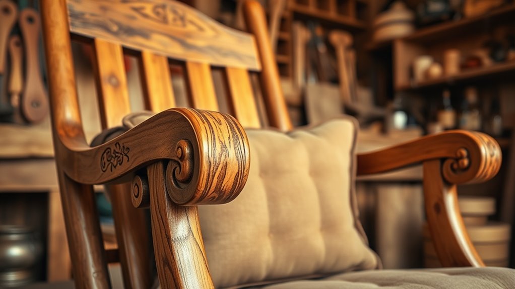 handcrafted comfortable rocking chairs
