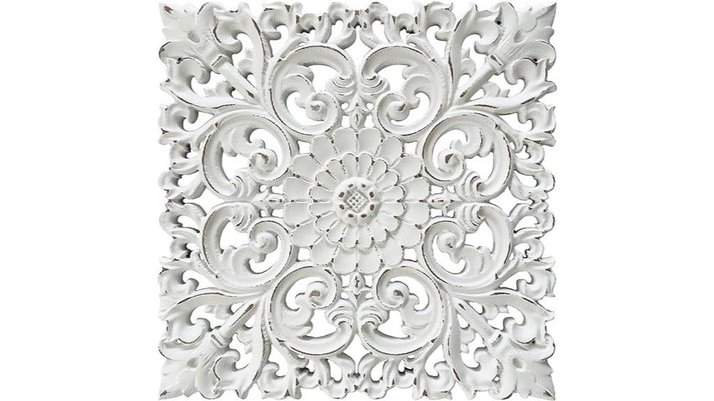 handcrafted floral wall panels