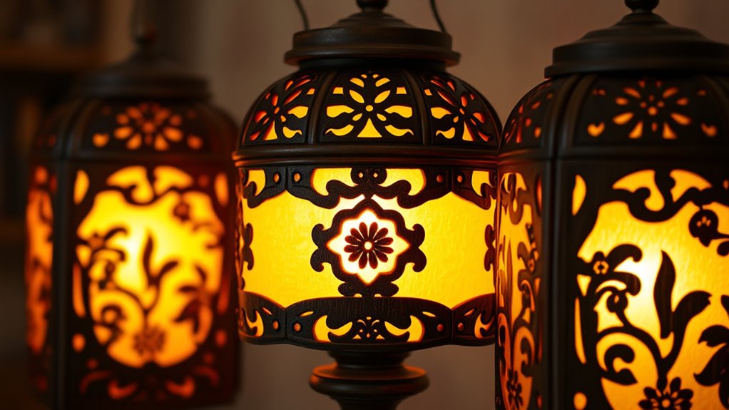 handcrafted wooden lamp collection