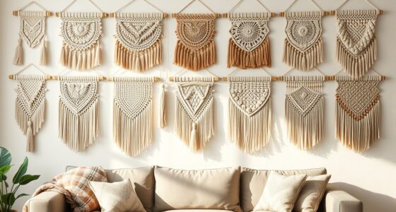 handmade macram wall art