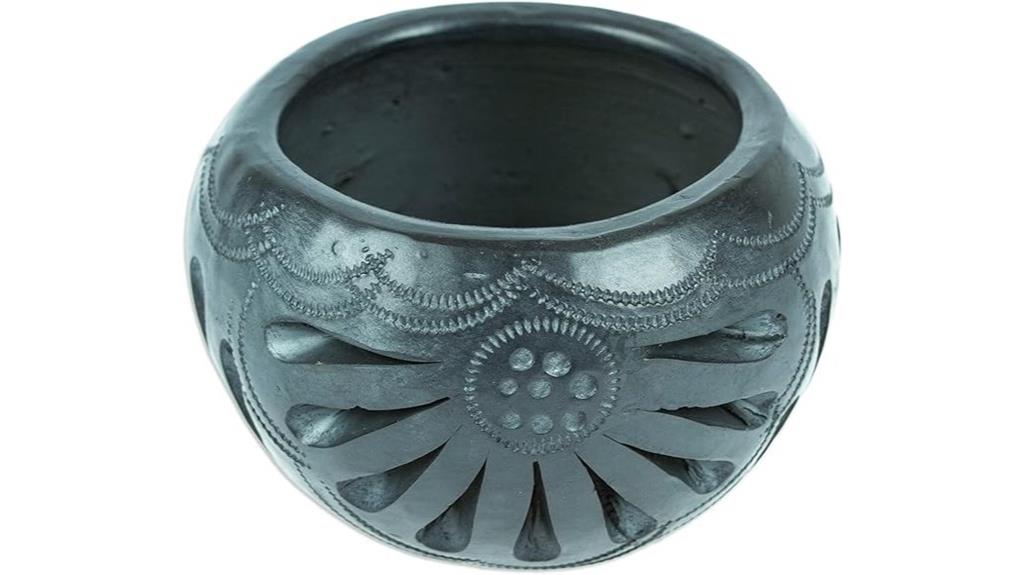 handmade peacock ceramic pot