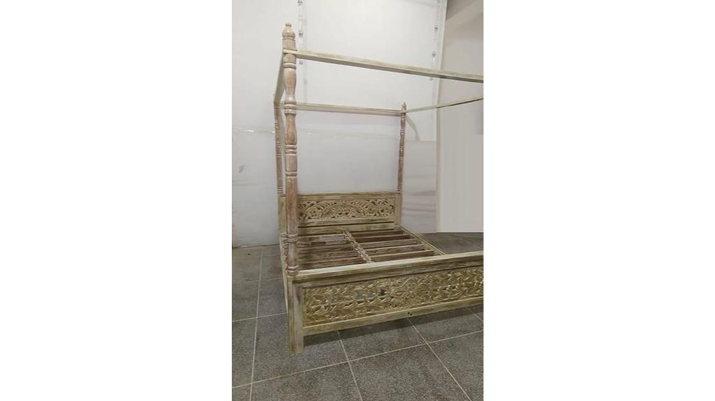 handmade wooden four poster