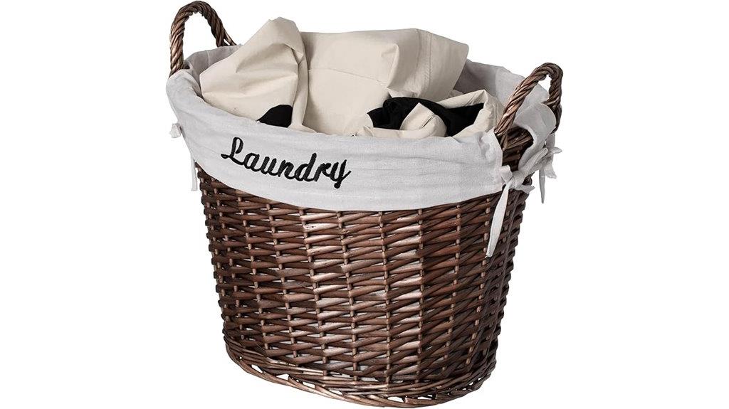 handwoven basket with liner