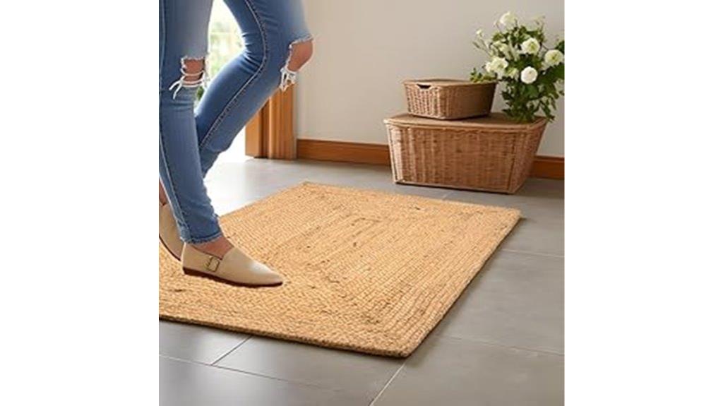 handwoven indian jute rug