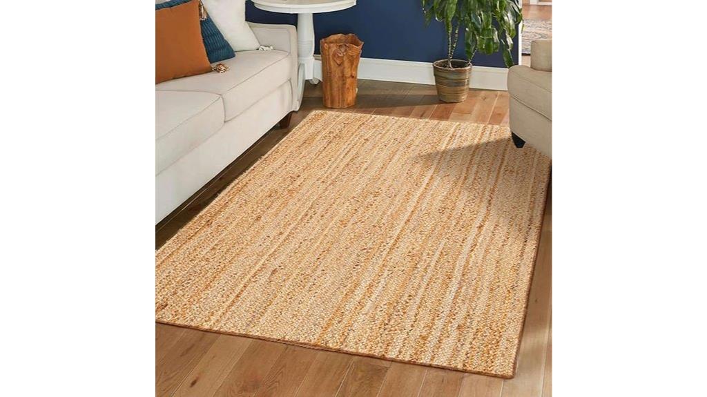 handwoven jute rug