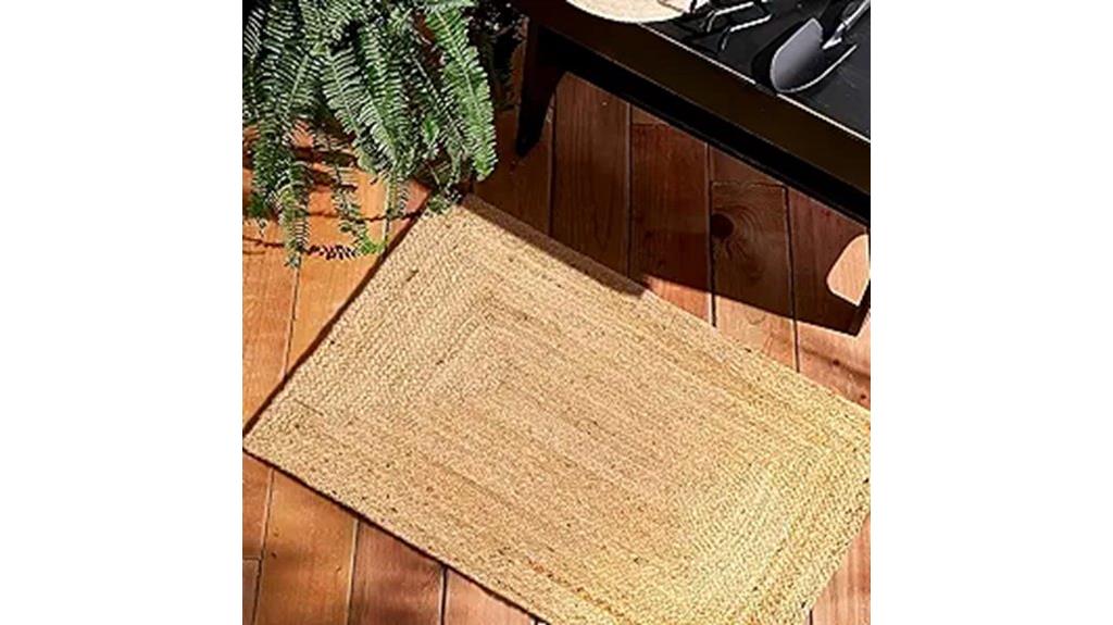 handwoven jute rug