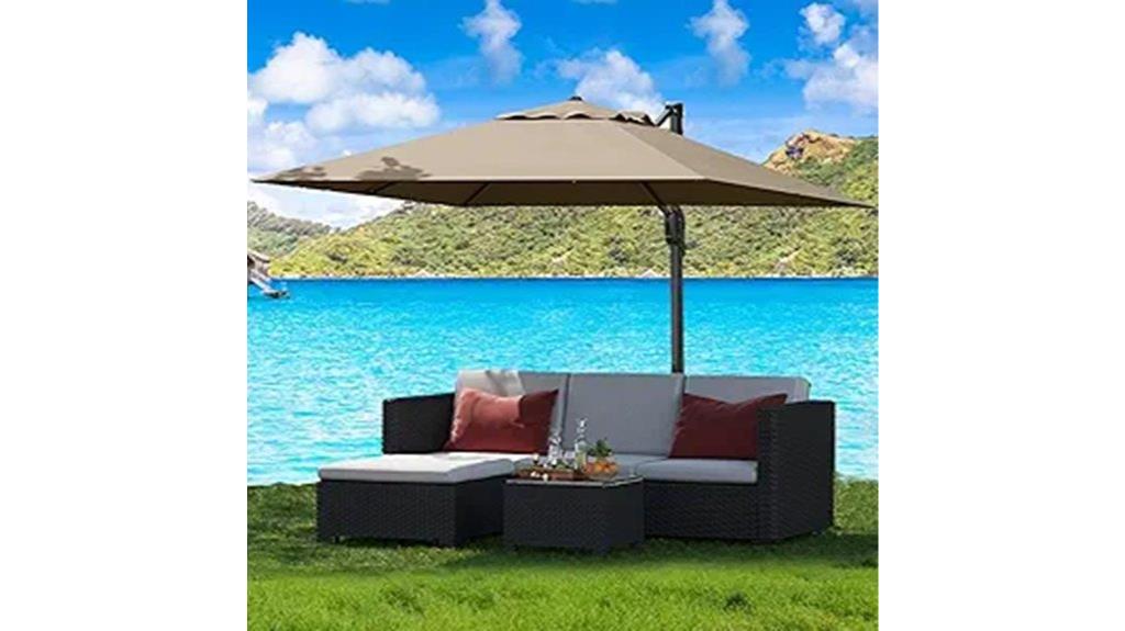 heavy duty aluminum umbrella